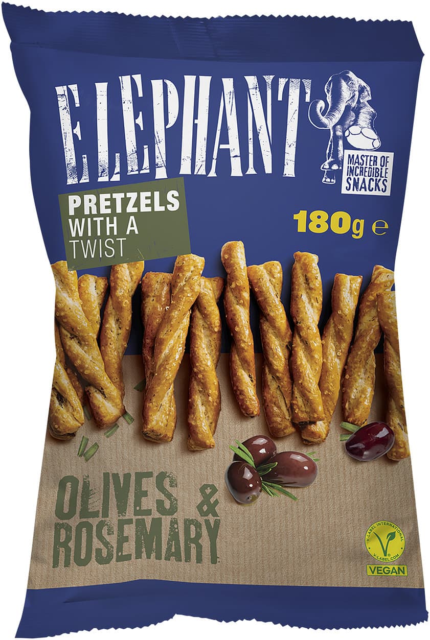 ELEPHANT Twisted Pretzels Olive & Rosmarin