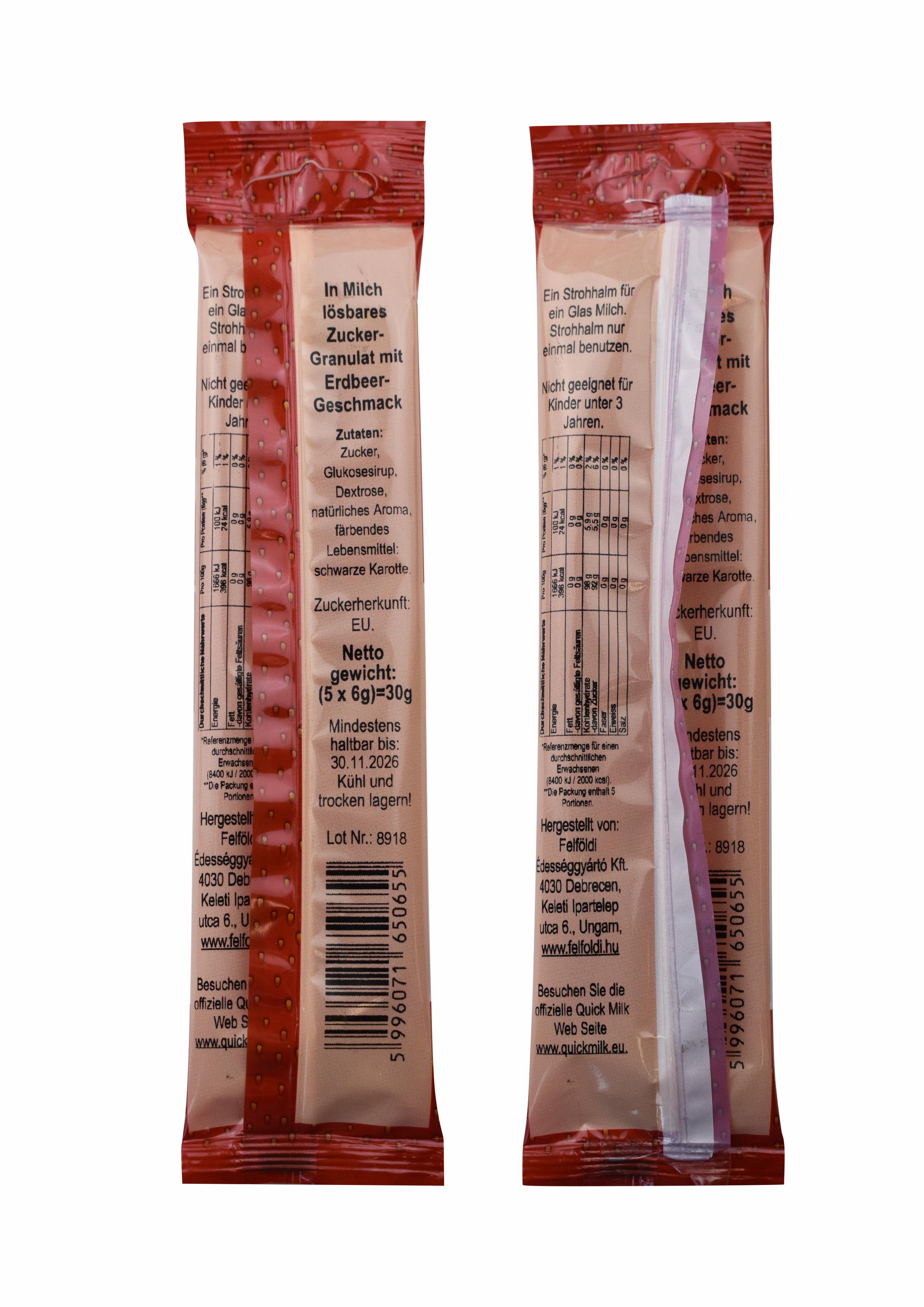 Produktbild Quick Milk Magic Sipper Erdbeere 2 von 2