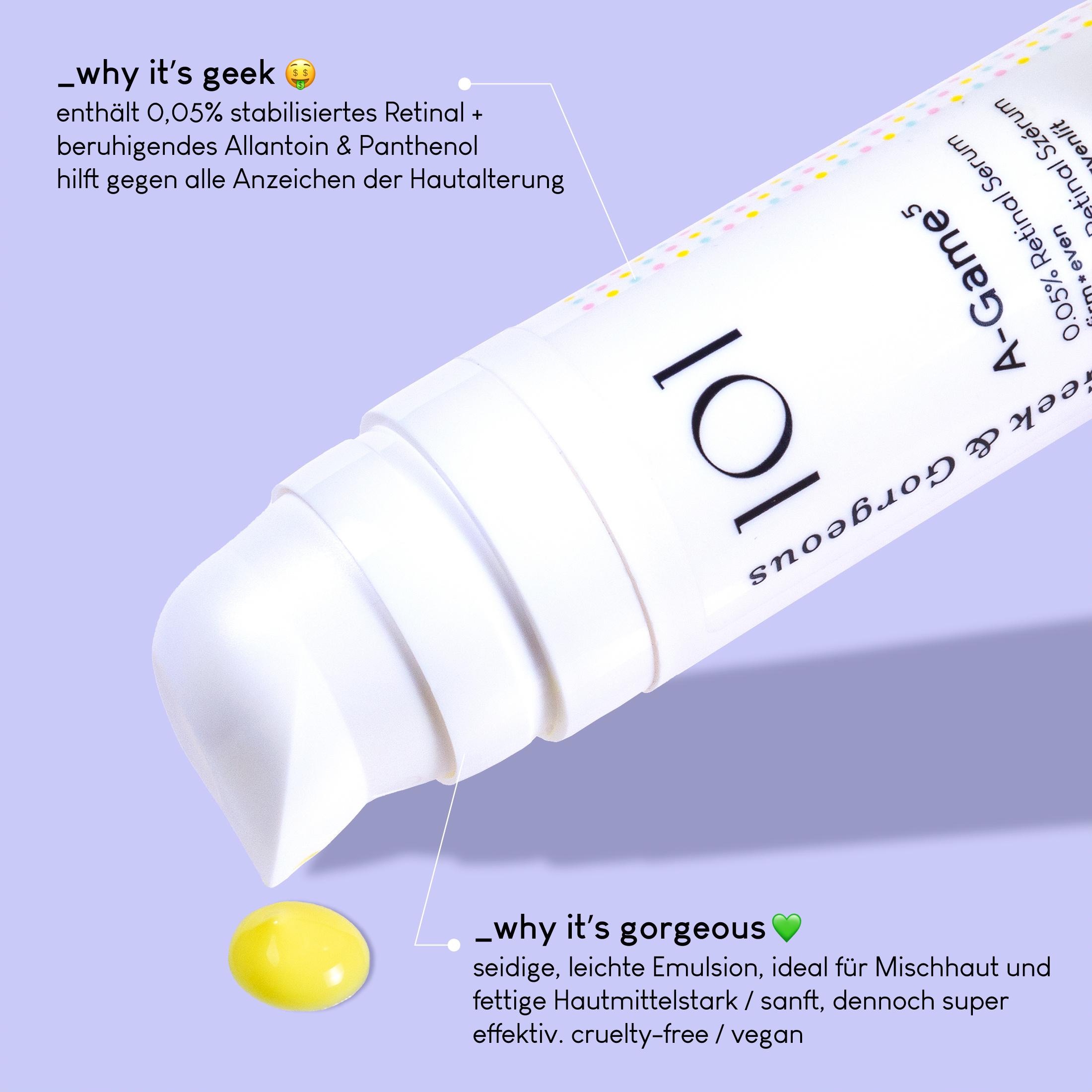 Produktbild Geek&Gorgeous 101 A-Game⁵ 0.05% Retinal Serum 3 von 3