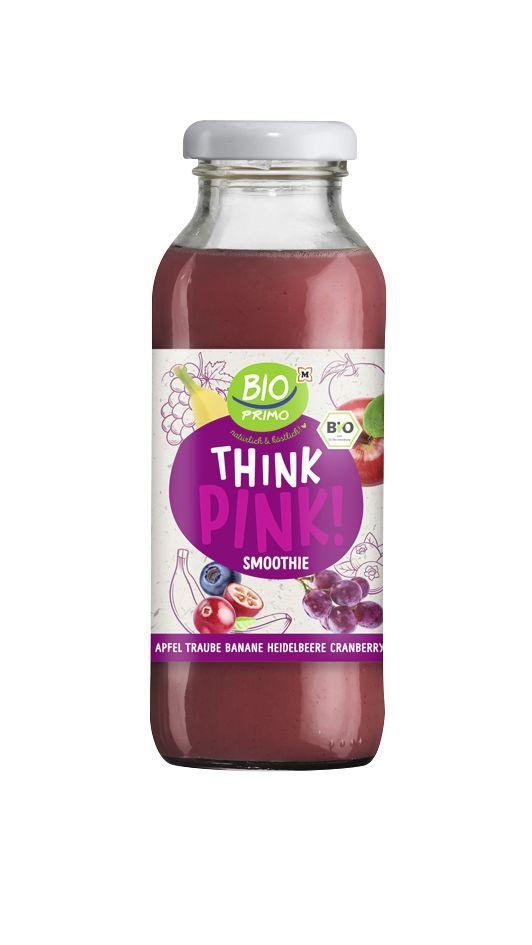 BIO PRIMO Bio Smoothie  Apfel Traube Banane Heidelbeere Cranberry mit Leinmehl