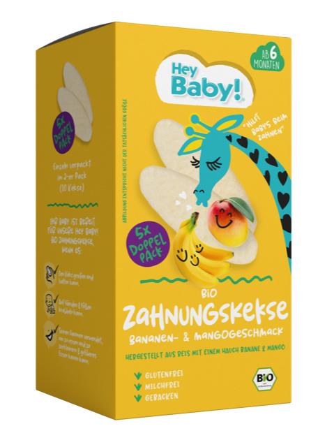 Produktbild Hey Baby! Bio Zahnungskeks Banane&Mango 2 von 2