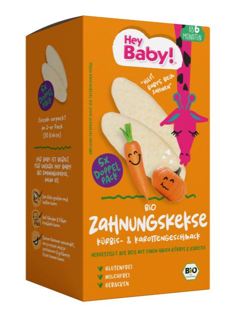 Produktbild Hey Baby! Bio Zahnungskeks Kürbis&Karotte 2 von 2