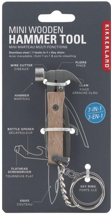 Produktbild Kikkerland Mini-Hammer-Tool mit Holzgriff 2 von 2