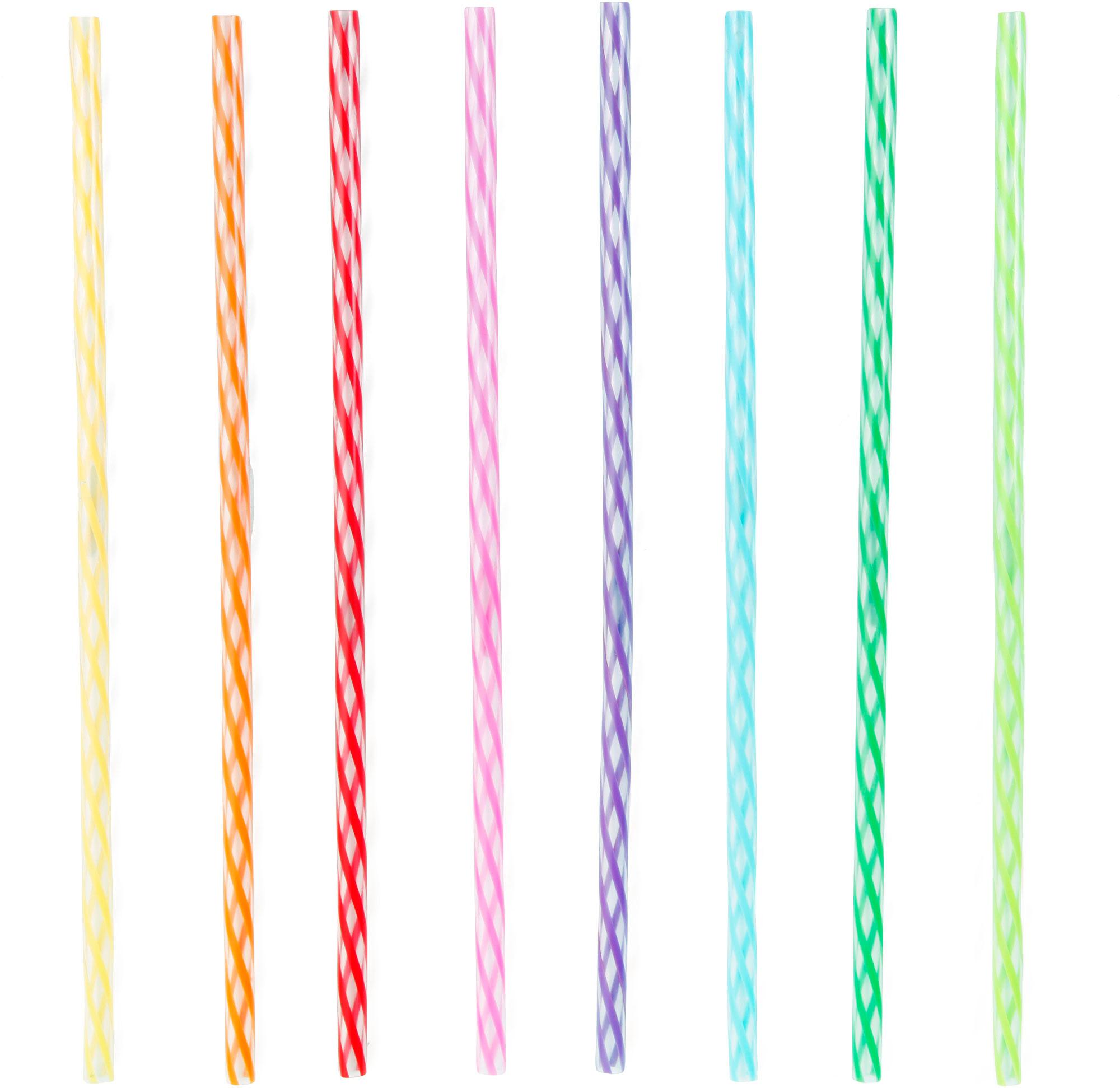 Kikkerland Rainbow Reusable Straws