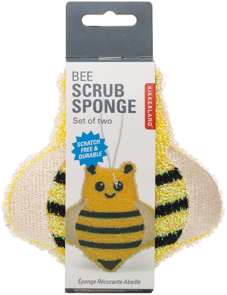 Kikkerland Putzschwamm Bienen 2er Pack