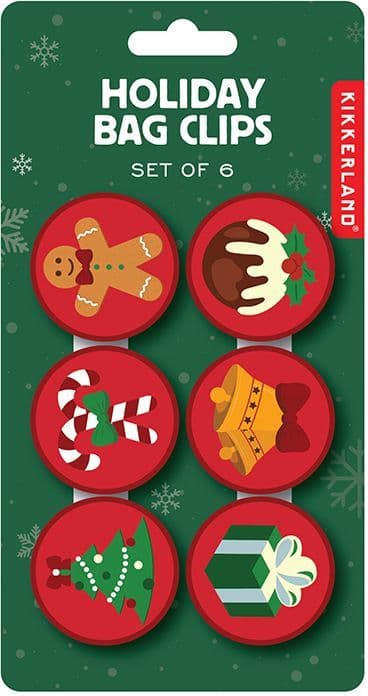 Kikkerland Clips Christmas Staples