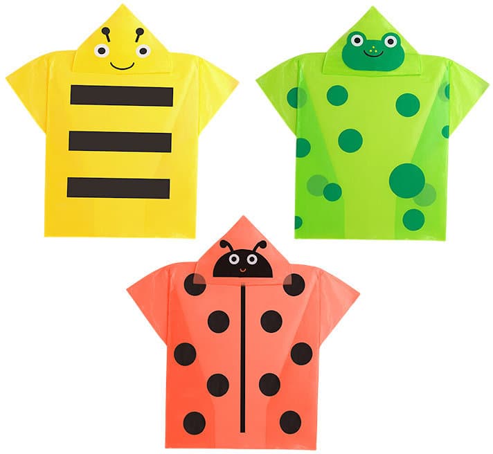 Kikkerland Kidoki Tierponchos