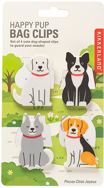Kikkerland Beutelclips Hunde