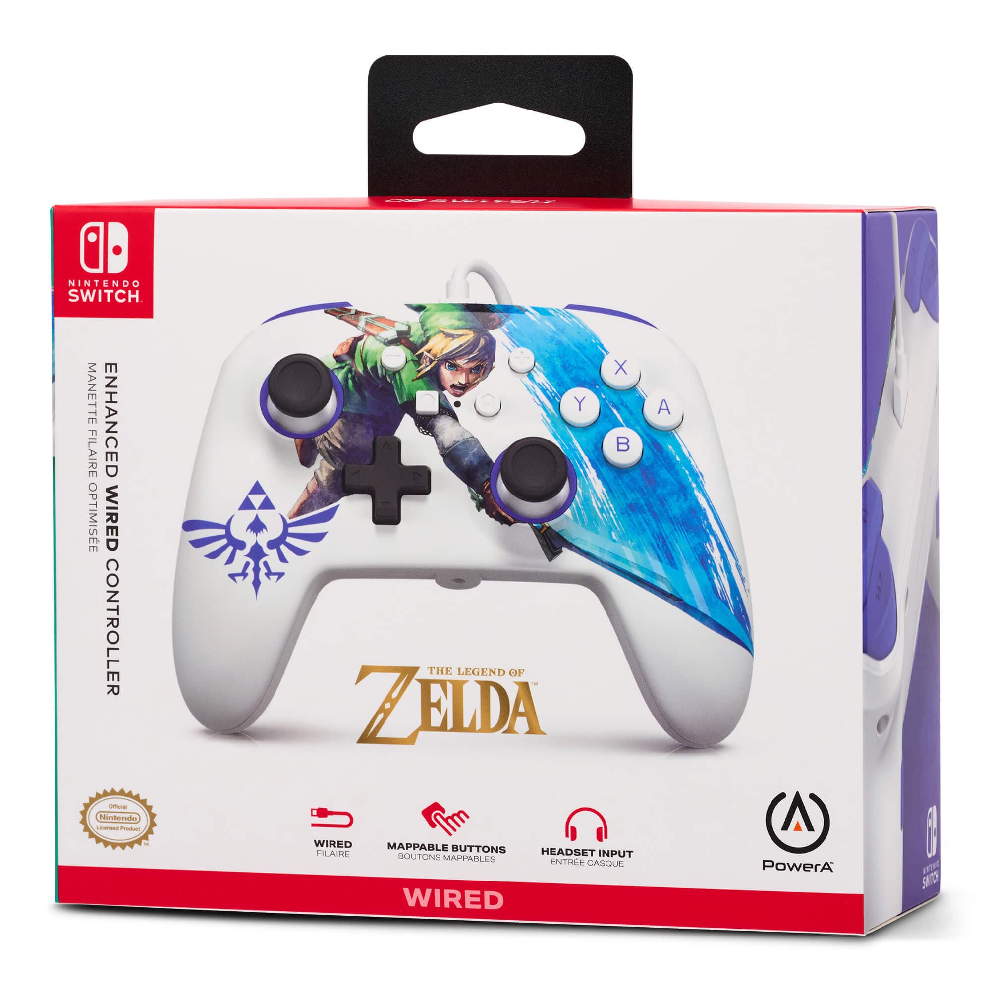 Produktbild PowerA Enhanced Wired Controller für Nintendo Switch – Zelda Master Sword Attack 3 von 4