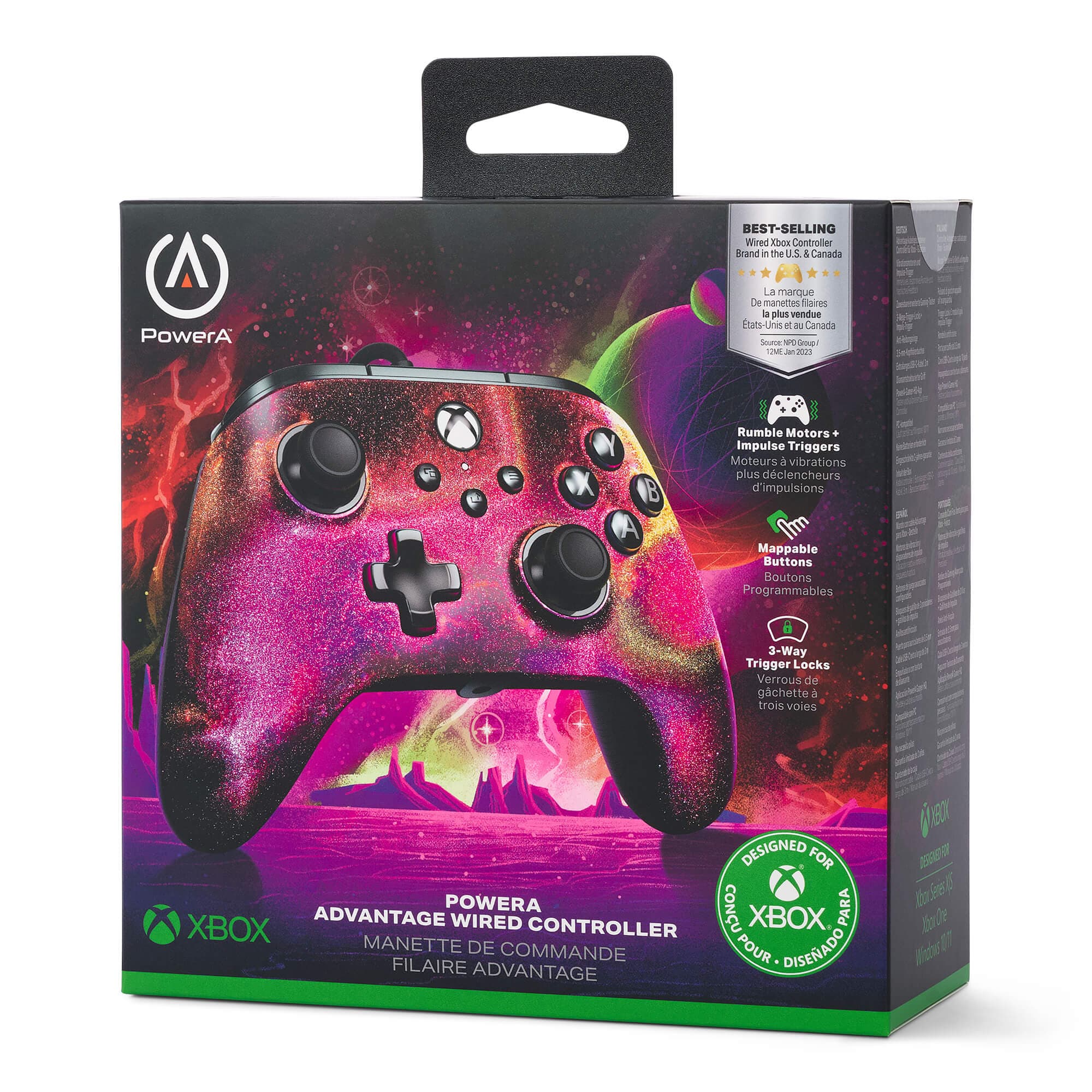 Produktbild PowerA Wired Controller Advantage für Xbox Series X|S - Sparkle 4 von 4