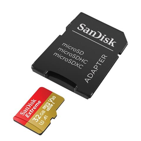 SANDISK microSDHC Extreme 32GB (A1/ V30/ U3/ UHS-I/ Cl.10/ R100/ W60)+Ad."Act.Cam"