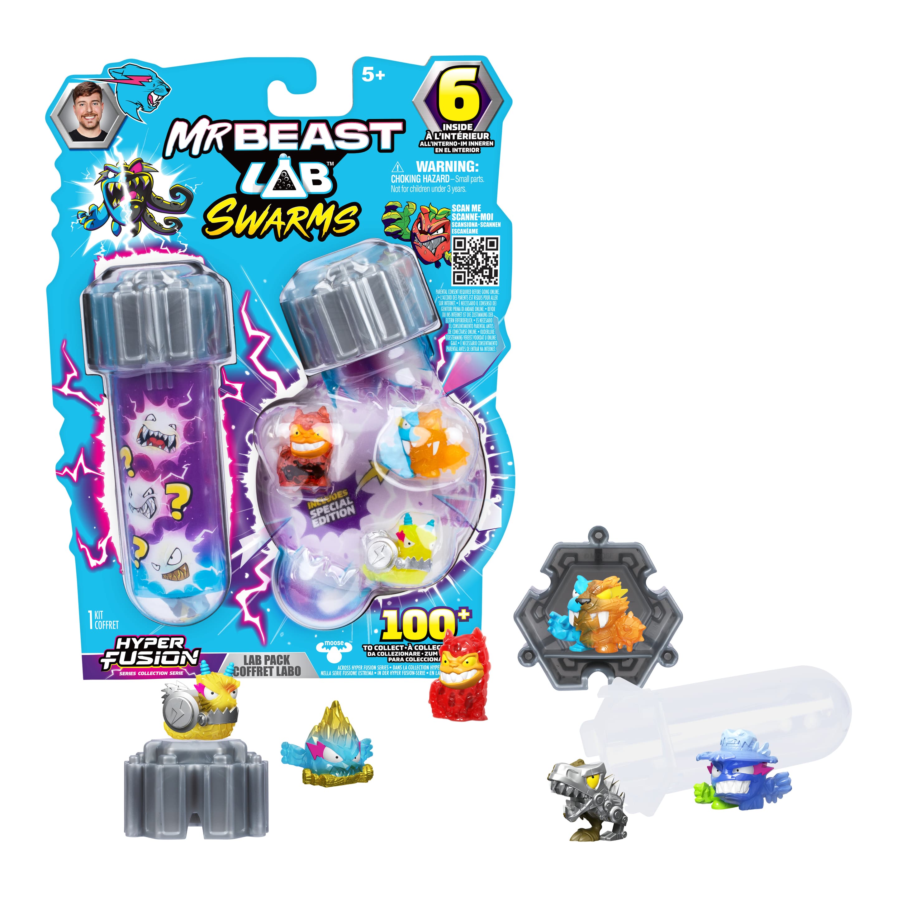 MrBeast Lab – SWARMS LABORPACKUNG MIT 6 MINI-MONSTERN