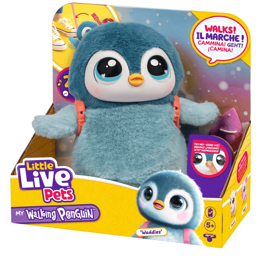 Little Live Pets: Mein interaktiver Plüsch-Pinguin Waddles, 25+ Geräusche