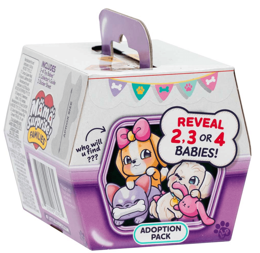Little Live Pets: Mama Surprise Families S1 Puppy Adoption, 2-4 Welpen & Zubehör, sortiert, 1 Stück