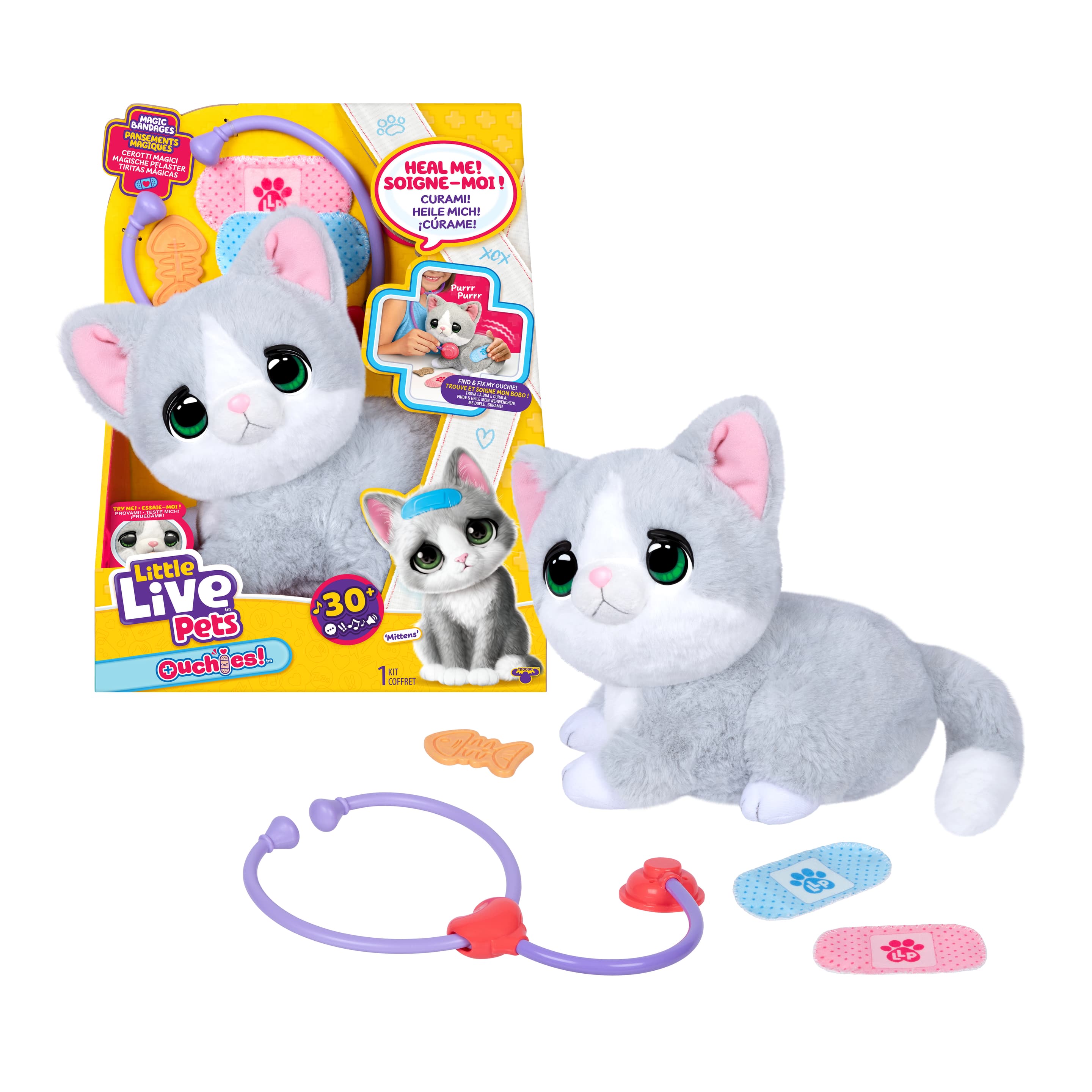Little Live Pets Ouchies - Mittens The Kitten