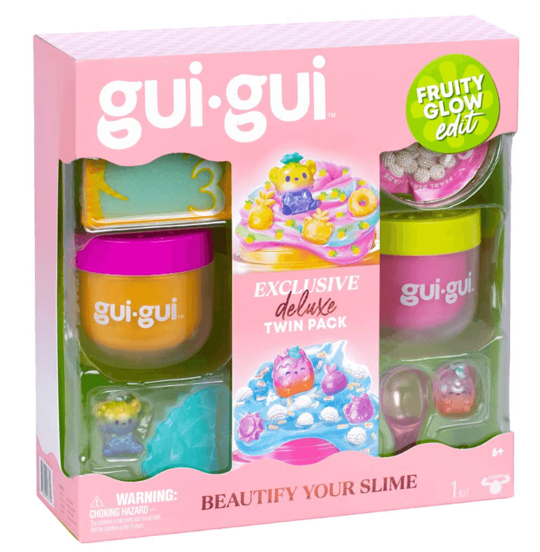 Moose Toys Gui Gui Deluxe Twin-Pack S2 Schleim-Set mit Duft und Glanz, 2 Slimes