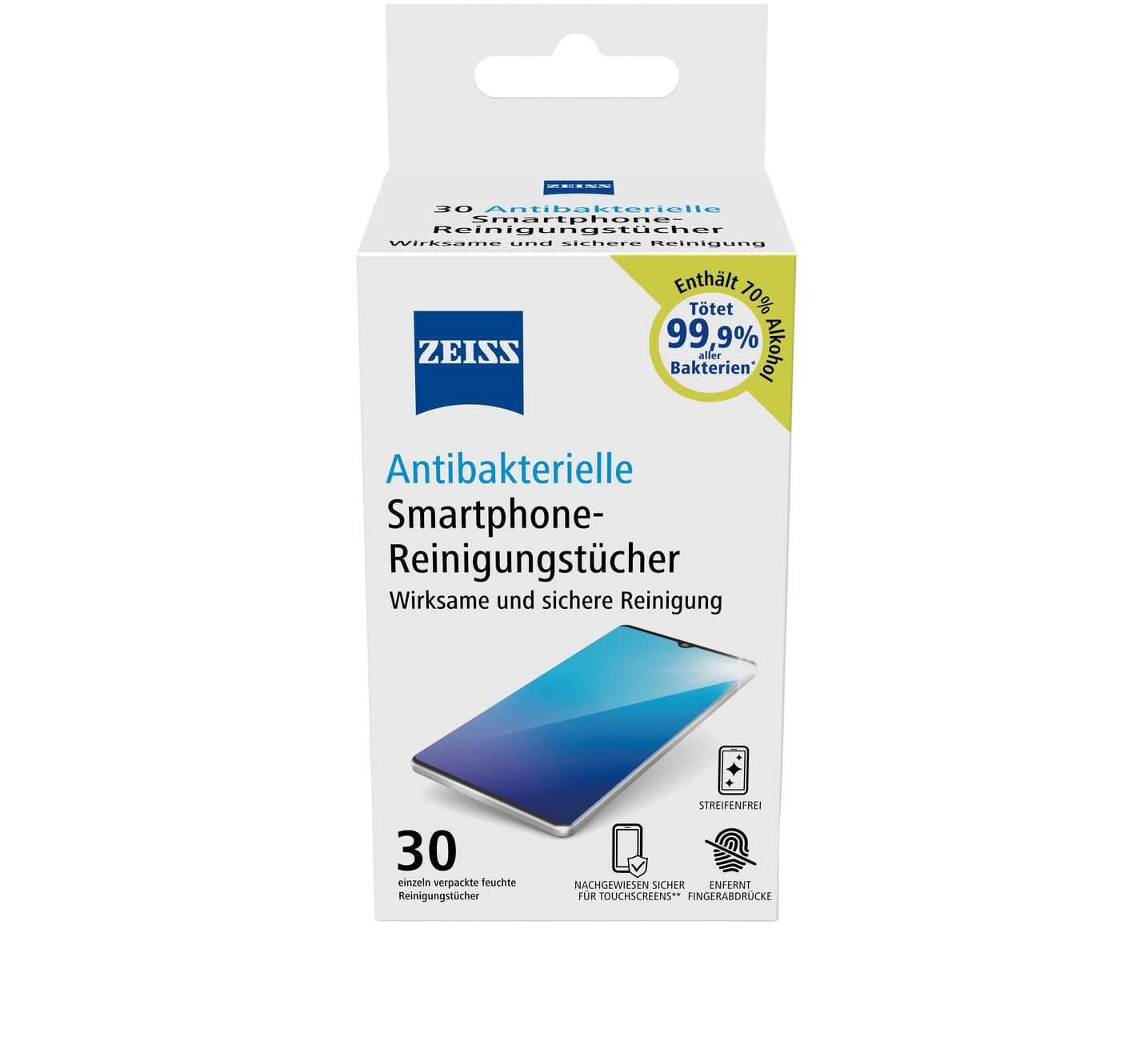 ZEISS Antibakterielle Smartphone Reinigungstücher