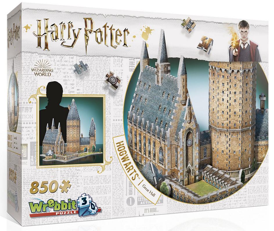 Produktbild Wrebbit 3D Puzzle - Harry Potter - 3D-Puzzle Hogwarts Große Halle, 850 Teile 2 von 3