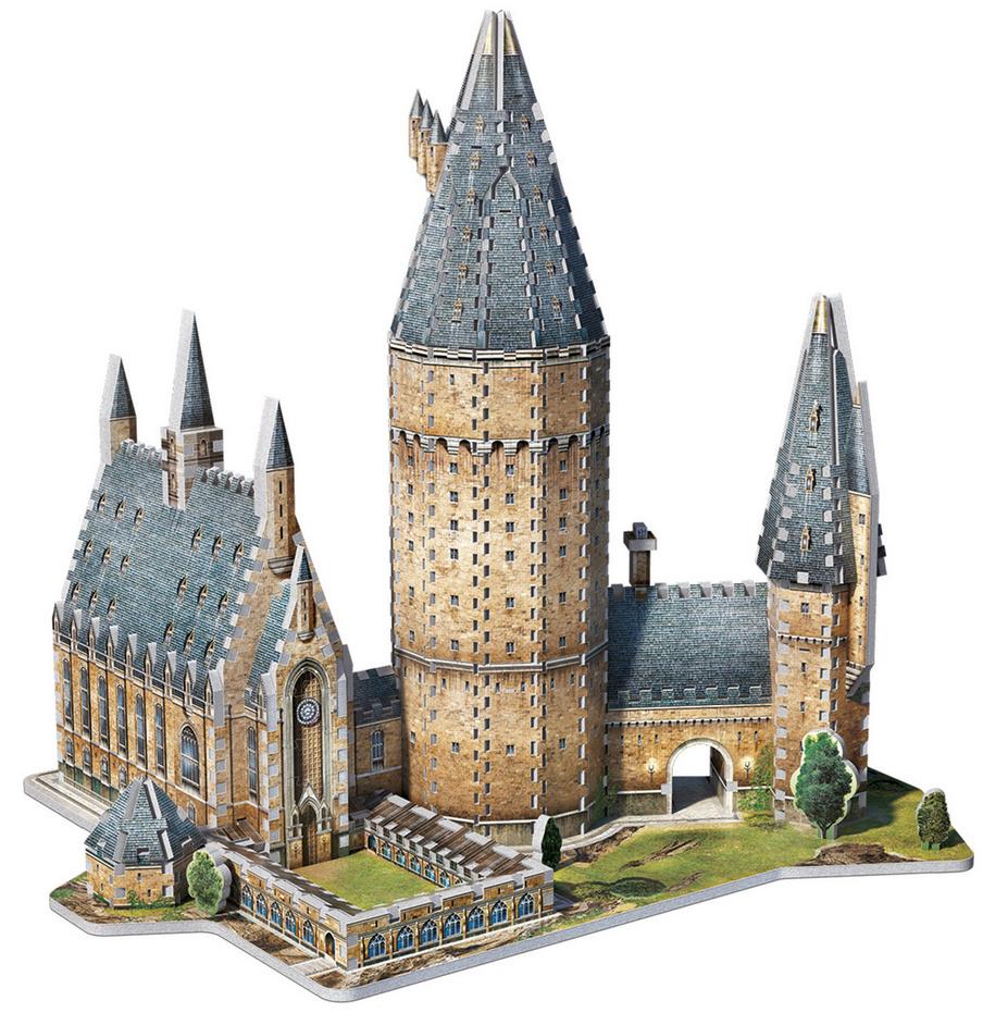 Wrebbit 3D Puzzle - Harry Potter - 3D-Puzzle Hogwarts Große Halle, 850 Teile