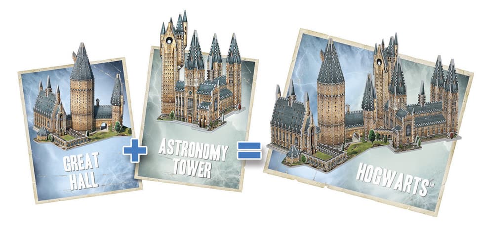 Produktbild Wrebbit 3D Puzzle - Harry Potter - 3D-Puzzle Hogwarts Astronomieturm, 875 Teile 3 von 3