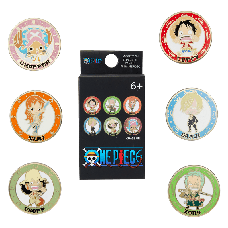 Loungefly One Piece 25th Anniversary Chibi Mystery Box Pin – Limitierter Anime Sammel-Pin sortiert (Keine Auswahl möglich)