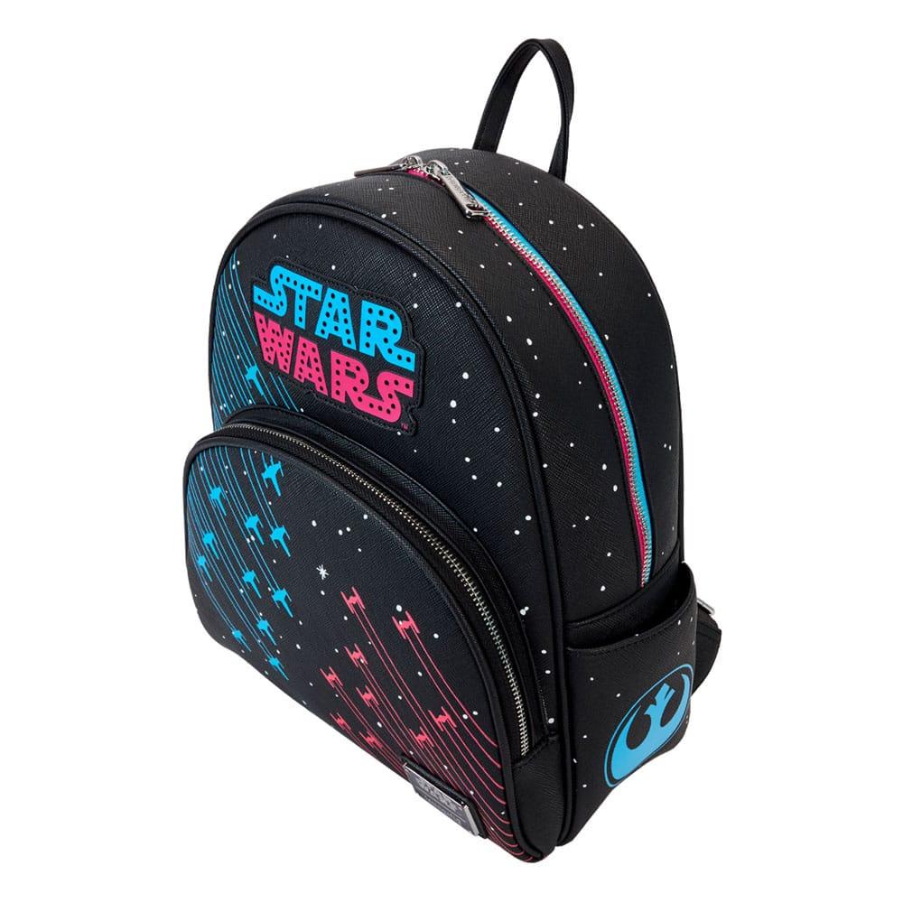 Produktbild Loungefly Star Wars by Loungefly Rucksack Mini Neon 70s 3 von 8