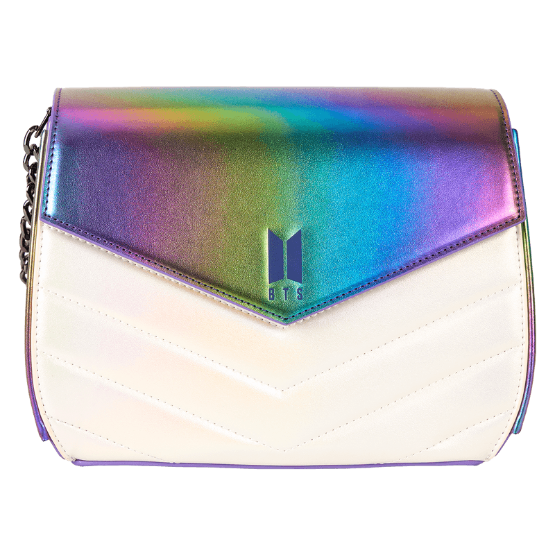 Loungefly BTS Iridescent Quilted Crossbody Bag
