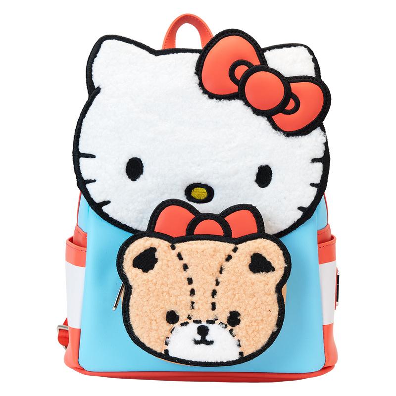 Loungefly Sanrio Hello Kitty & Tiny Chum Bear Sherpa Mini Backpack