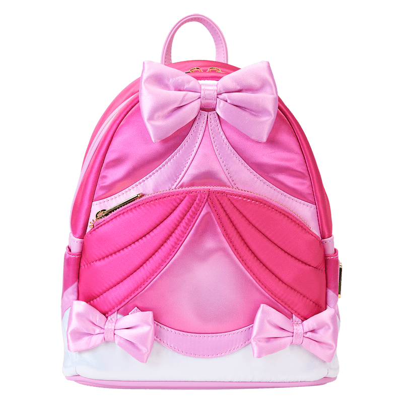 Loungefly Disney Cinderella 75th Anniversary Pink Bow Gown Cosplay Mini Backpack