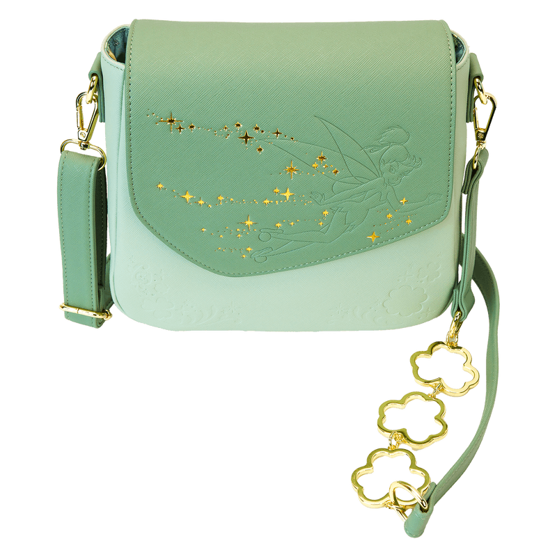 Loungefly Disney Peter Pan Tinker Bell Clover Crossbody Bag