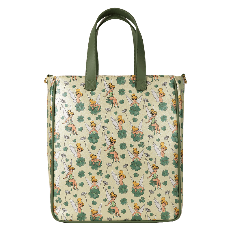 Produktbild Loungefly Disney Peter Pan Tinker Bell Clover All-Over Print Tote Bag With Coin Bag 11 von 11