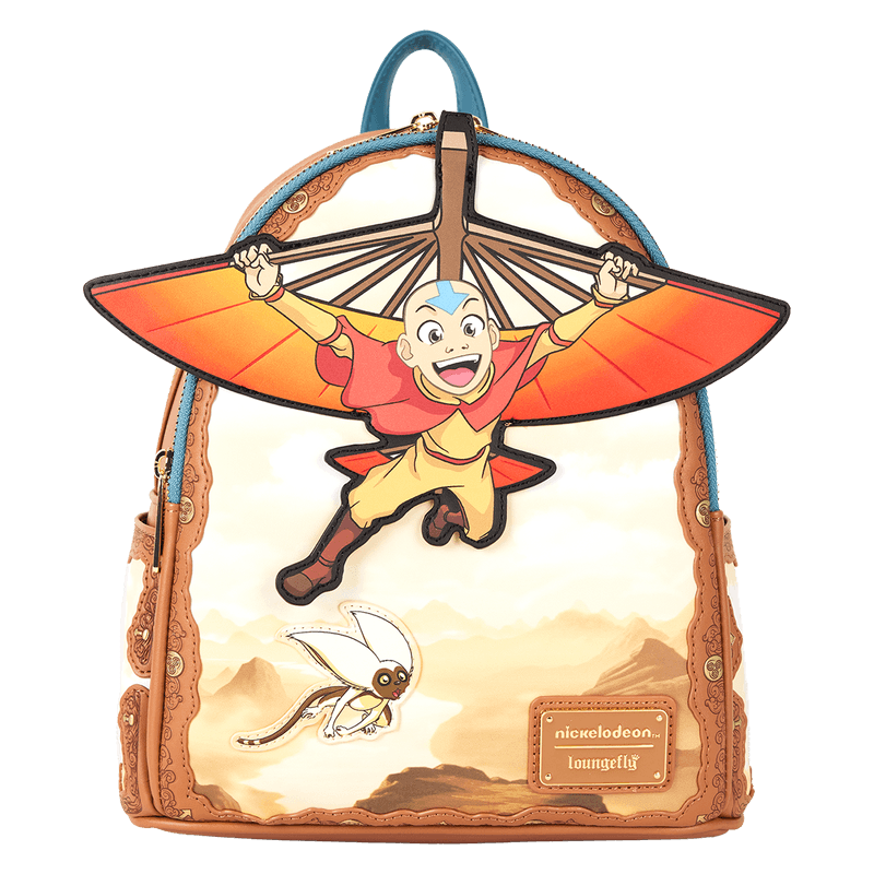 Loungefly Avatar: The Last Airbender Aang Glider Staff Mini Backpack 