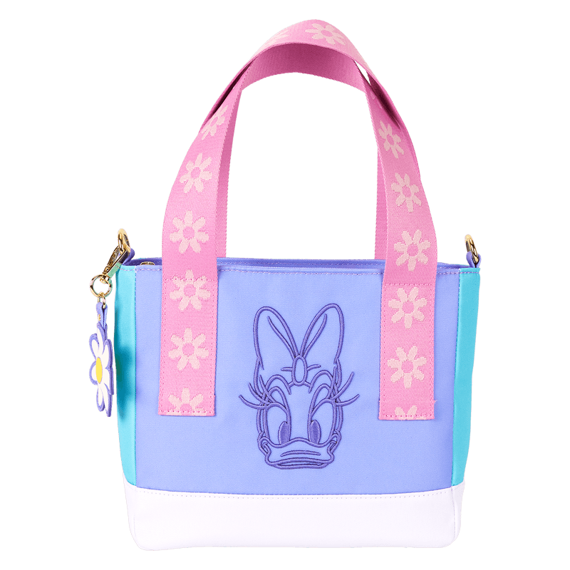 Loungefly Disney Daisy Duck 85th Anniversary Nylon Mini Tote Crossbody Bag