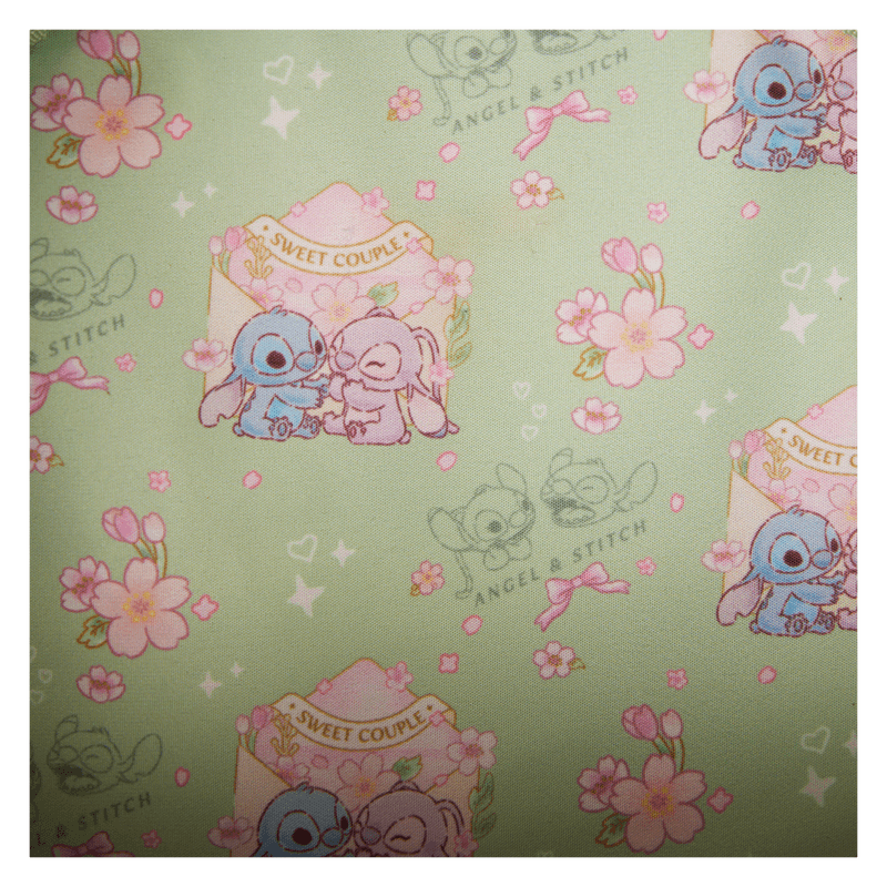 Produktbild Loungefly Disney Stitch & Angel Cherry Blossom Bow Handle Crossbody Bag 2 von 7