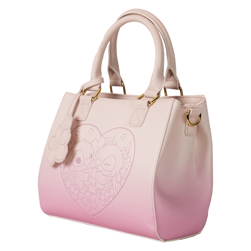 Produktbild Loungefly Disney Stitch & Angel Cherry Blossom Heart Crossbody Bag 9 von 9