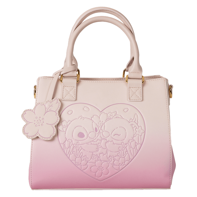 Produktbild Loungefly Disney Stitch & Angel Cherry Blossom Heart Crossbody Bag 6 von 9