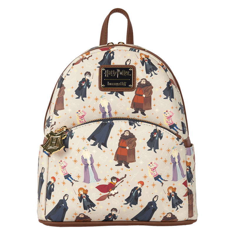 Loungefly Harry Potter Hogwarts All-Over Print Mini Backpack