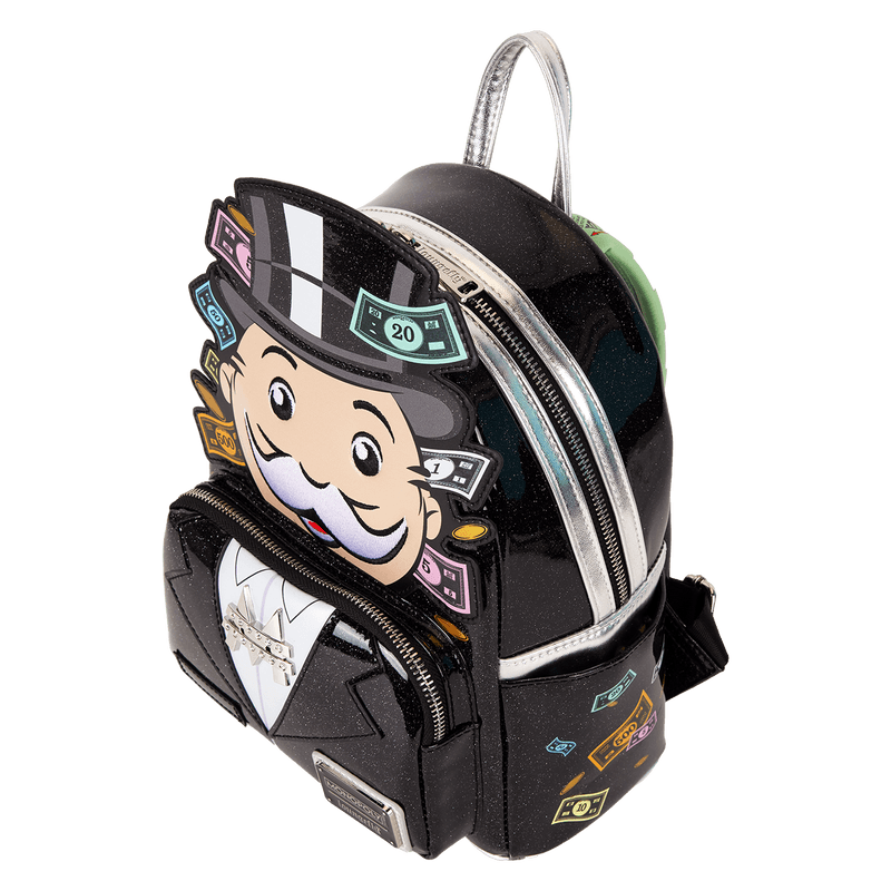 Produktbild Loungefly Monopoly 90th Anniversary Pennybags Glitter Cosplay Mini Backpack 5 von 6