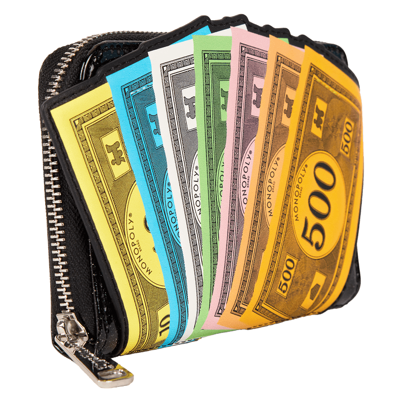 Produktbild Loungefly Monopoly 90th Anniversary Money Glitter Zip Around Wallet 3 von 3