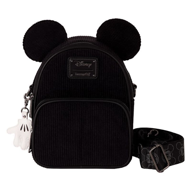 Disney Mickey Mouse Classic Corduroy Convertible Mini Backpack & Crossbody Bag