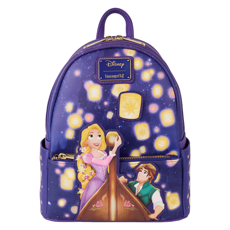 Loungefly Tangled Rapunzel & Flynn Rider Lantern Light Up Mini Backpack Disney