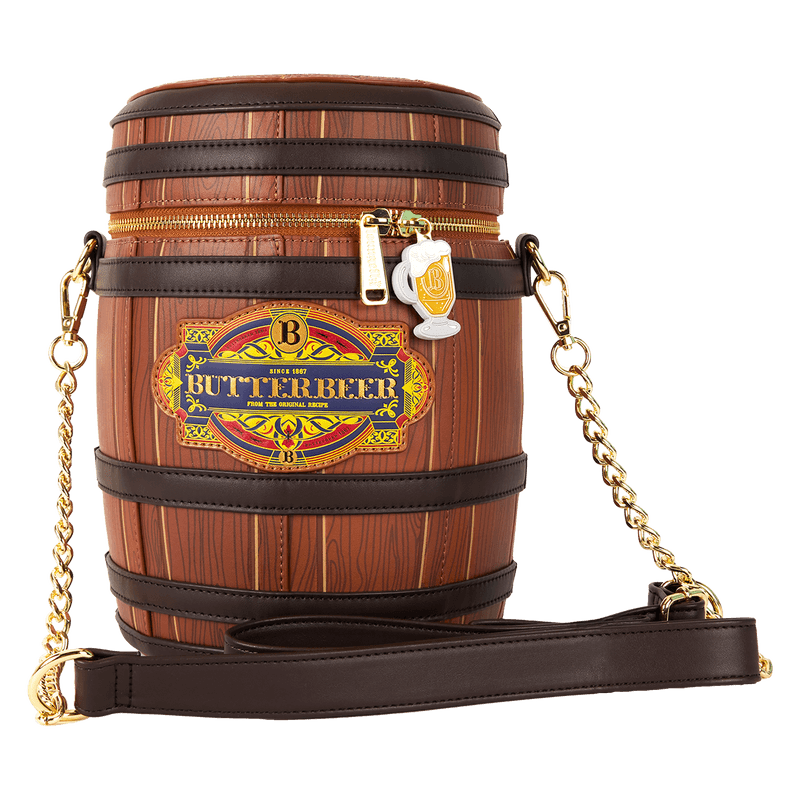 Loungefly Harry Potter Butterbeer Barrel Scented Figural Crossbody Bag