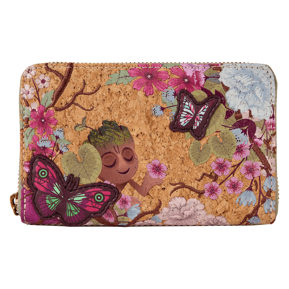 Marvel Guardians of the Galaxy Floral Groot Zip Around Wallet