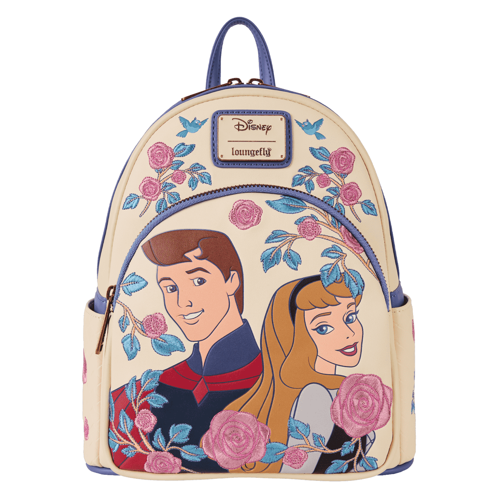 Loungefly Sleeping Beauty Princess Aurora & Prince Phillip Floral Mini Backpack