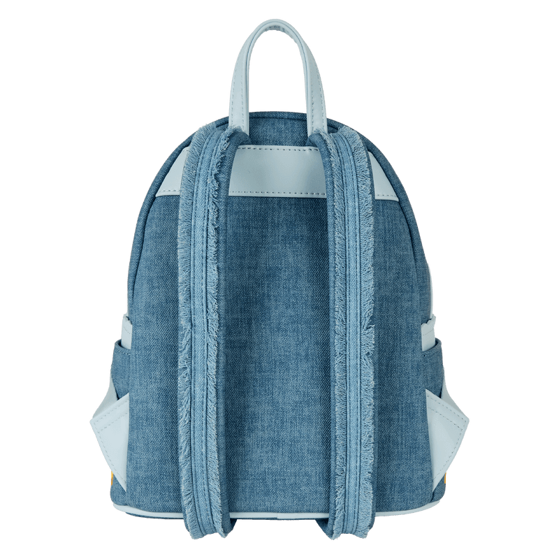 Produktbild Loungefly Disney Dogs & Cats Floral Faux Denim Fringe Mini Backpack  3 von 4