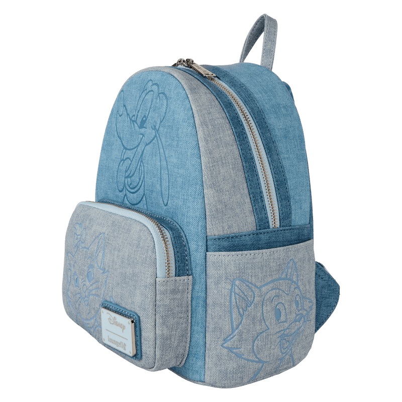 Produktbild Loungefly Disney Dogs & Cats Faux Denim Mini Backpack 5 von 5