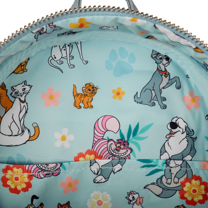 Produktbild Loungefly Disney Dogs & Cats Faux Denim Mini Backpack 2 von 5