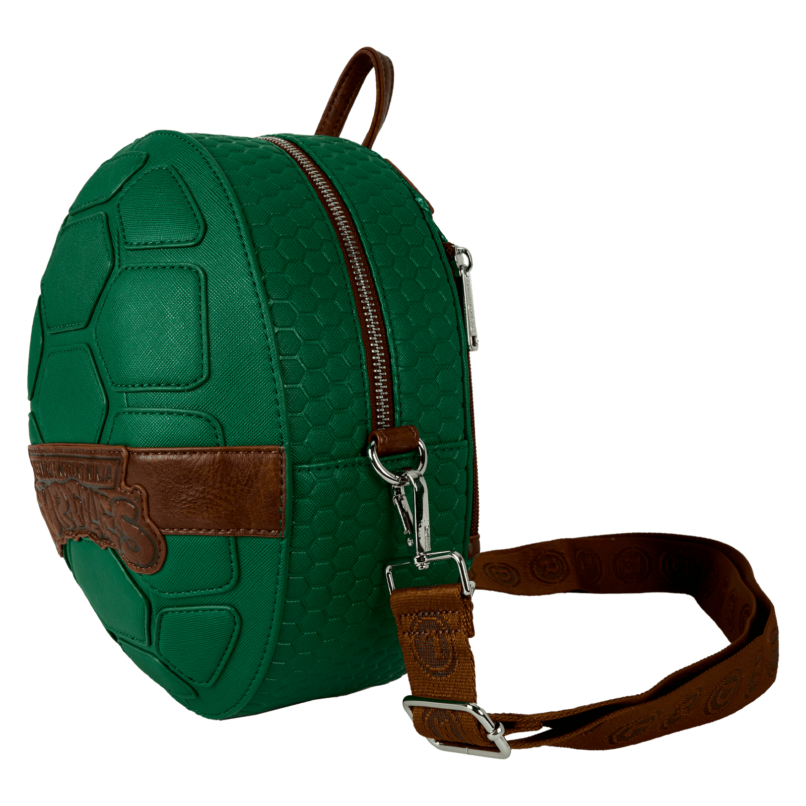 Produktbild Loungefly Teenage Mutant Ninja Turtles Figural Shell Convertible Mini Backpack & Crossbody Bag 4 von 5