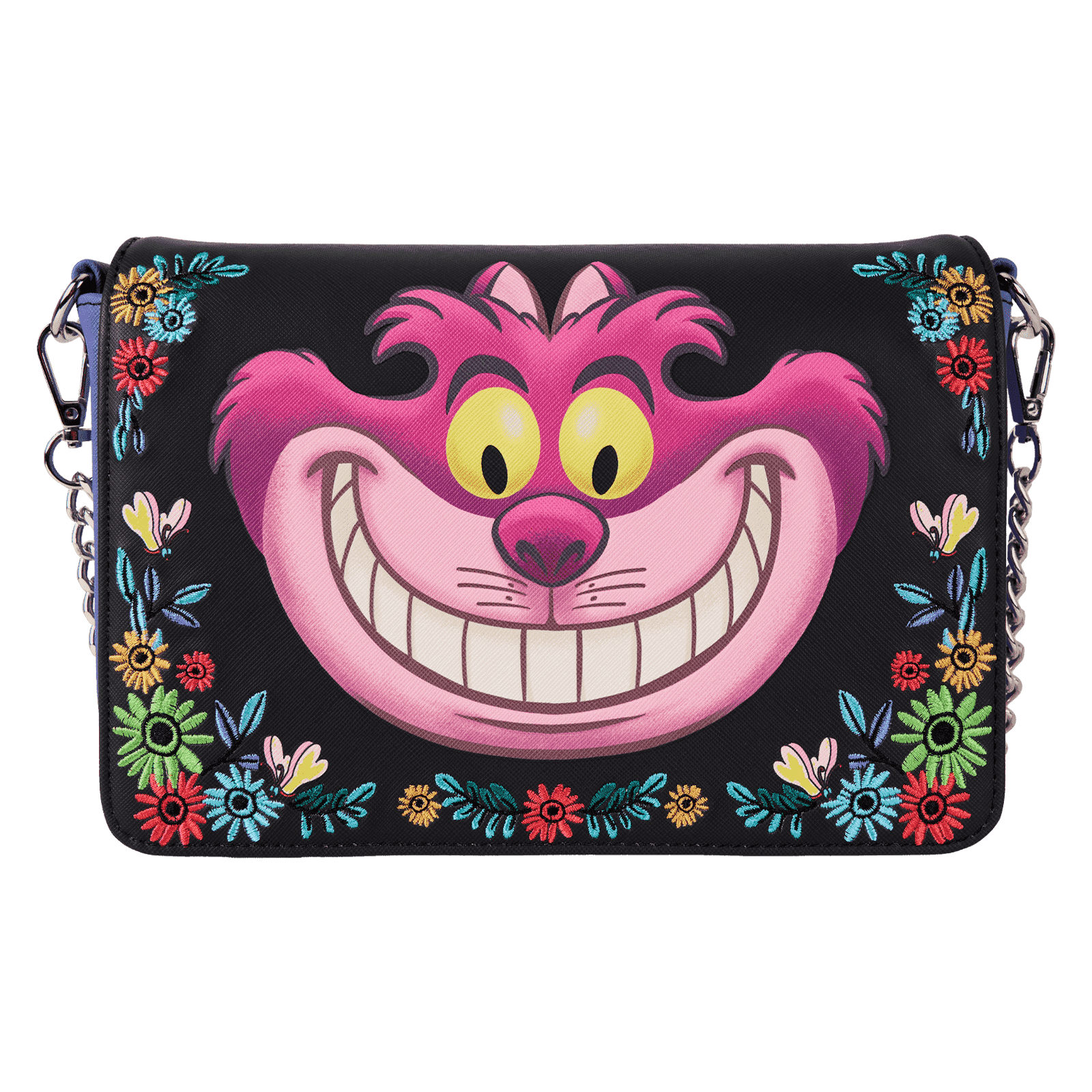 Loungefly Disney Alice in Wonderland Cheshire Cat Tulgey Wood Crossbody Bag
