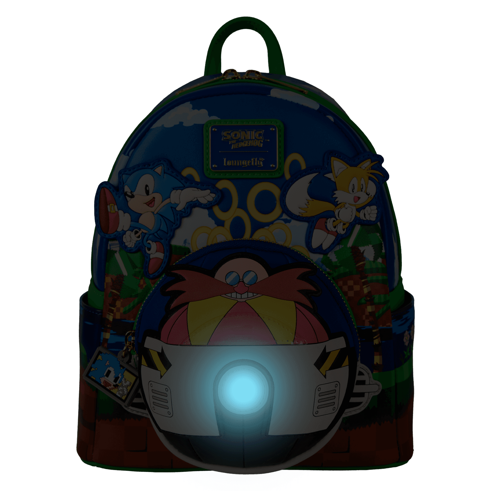 Produktbild Loungefly Sonic The Hedgehog Light Up Mini Backpack 6 von 7